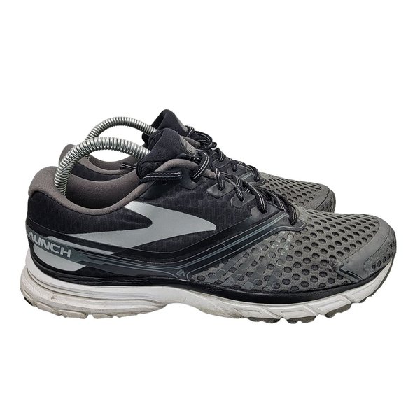 Brooks Launch 2 Mens 8 Running Training Shoes 1101881 D002 Gray Black - Picture 7 of 12